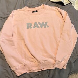 G-Star Pink Sweatshirt with Gray Logo